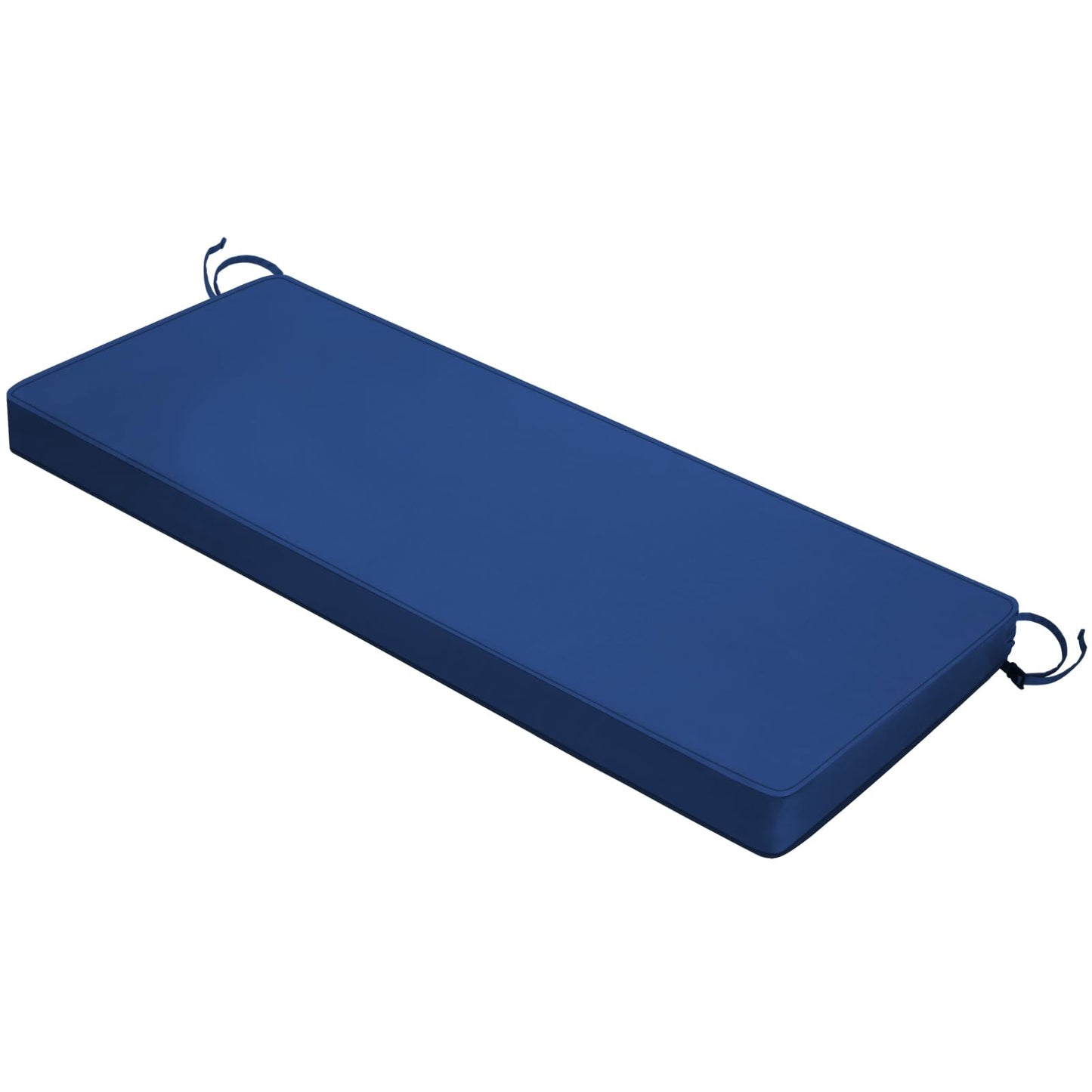 Outdoor Bench Cushion 48x18x3 Inch with Ties, Thick Waterproof Porch Swing Cushions for Patio Furniture Chair Pad, Seat Sofa Garden Replacement Cushion Sponge Filling