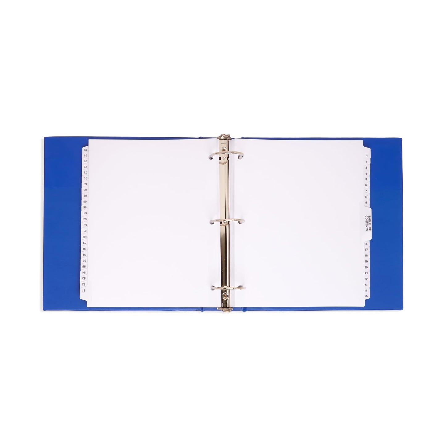 1-100 Numbered Heavy Duty Dividers,3 Hole Punch for Binders, Exhibit Style Side Tabs
