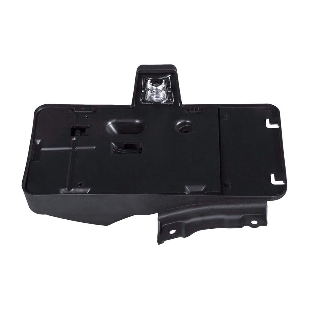 Black Rear License Plate Holder Frames Plastic Bracket with Light Compatible with 2007-2018 Jeep Wrangler JK License Plates Mounting Bracket