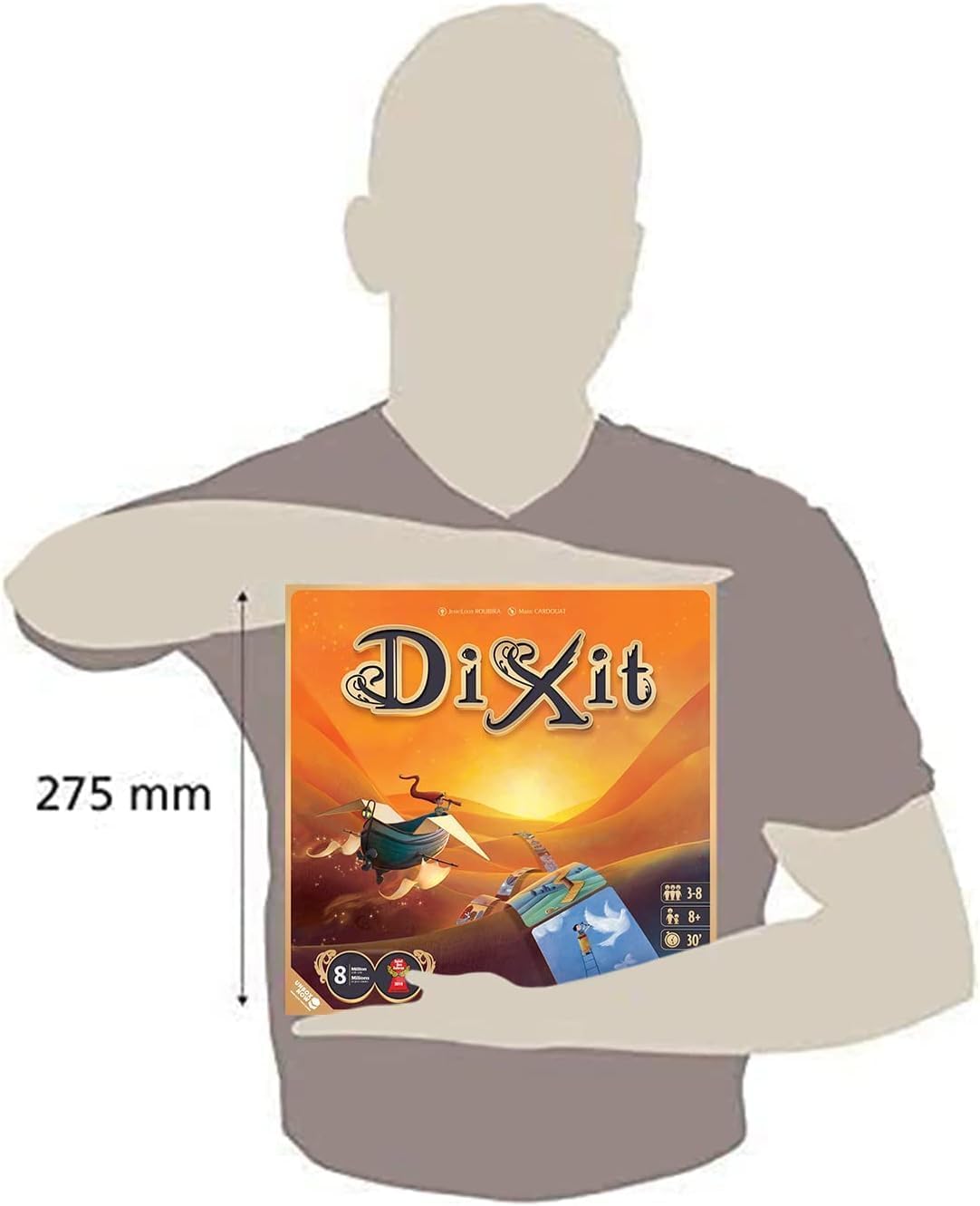 Dixit (Bilingual French/English) - Board Games - Storytelling/Guessing - Games for Family - Ages 8+ - 3 to 6 Players - 30 to 45 Minute Playtime - Made by Asmodee