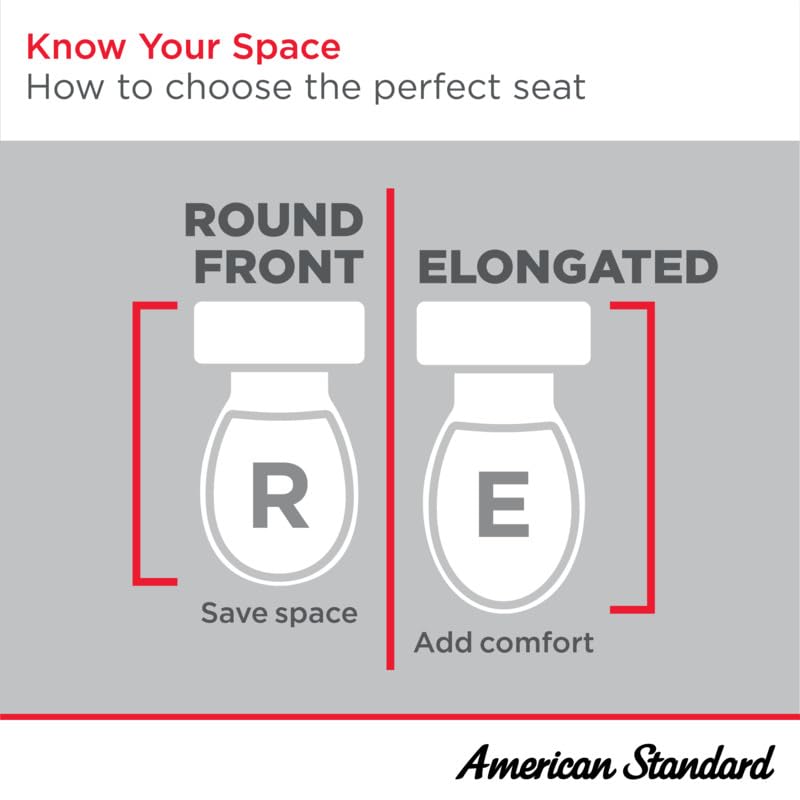 American Standard 5025A65G.020 TELESCOPING EL Luxury SEAT WHT, White