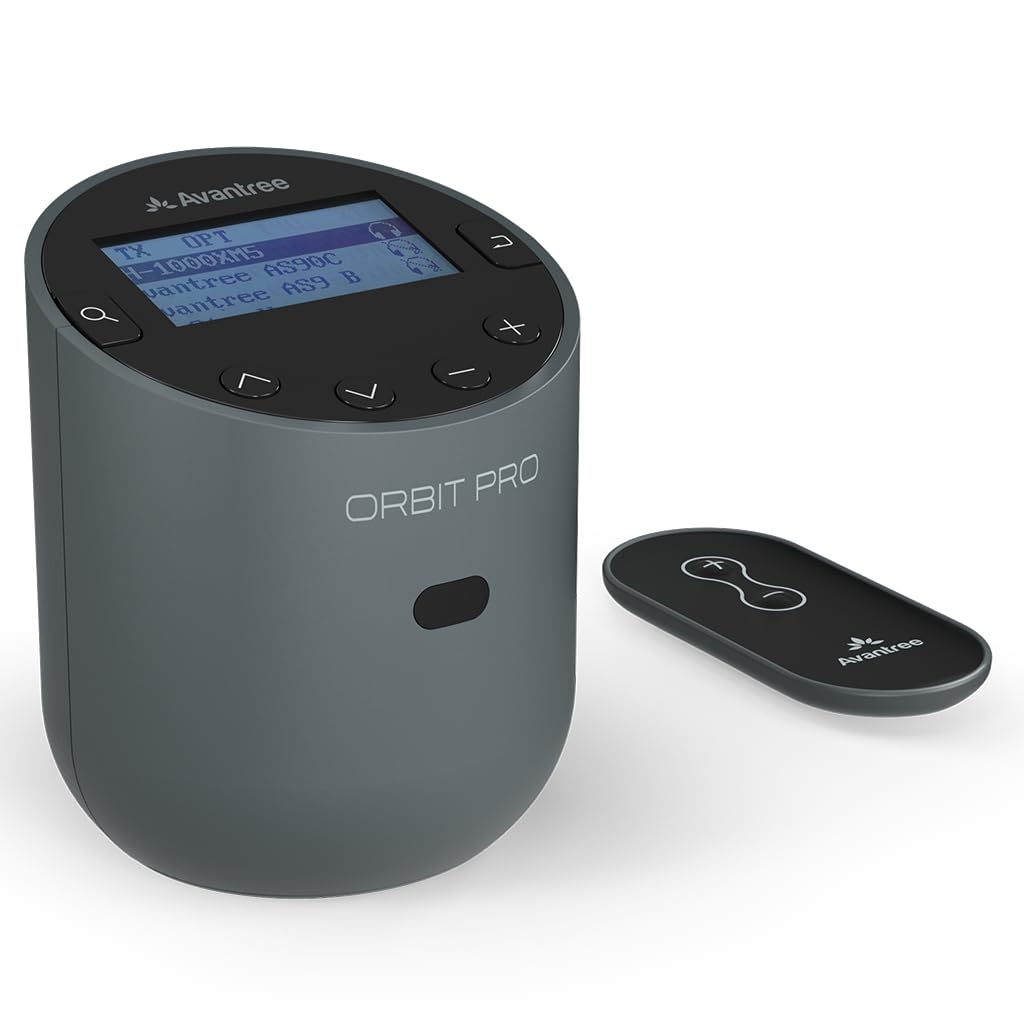 Avantree Orbit Pro - Bluetooth Transmitter for TV with Optical or AUX Audio Output (Incl. Smart TVs), Surround Sound, Easy Volume Control for Airpods & Other Headphones