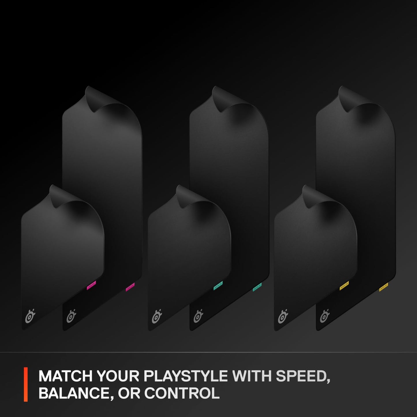 SteelSeries QcK XL Performance Speed Gaming Mousepad — Extra Density for a Smooth Glide — Low-Profile Edge Stitching — Non-Slip Neoprene Rubber Base — 15.75 x 34.43 inch — FPS, MOBAs, RTS, MMO
