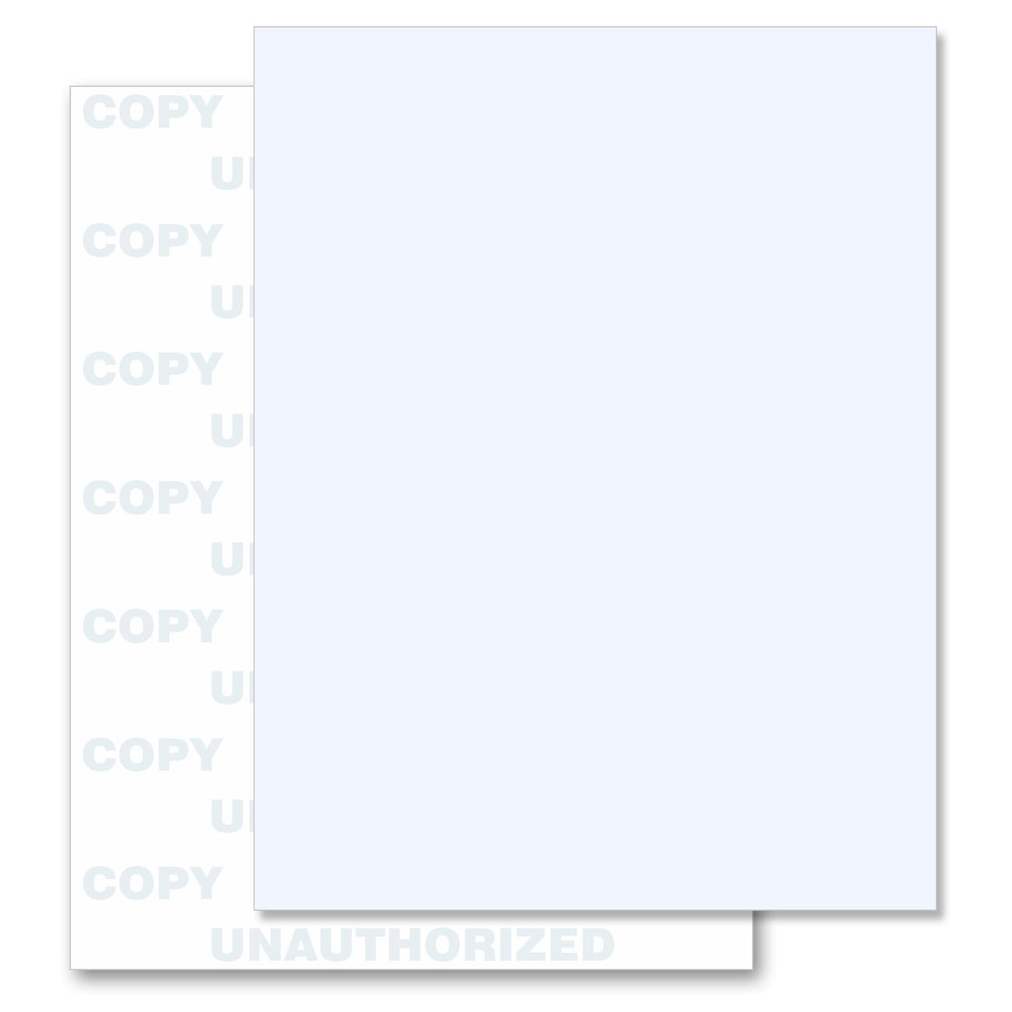 NextDayLabels Blue Security Paper – Multi-Purpose – UNAUTHORIZED COPY – Fraud Prevention – Laser & Inkjet Printer Compatible – 8.5" x 11“ – 24 lb – 500 Sheets