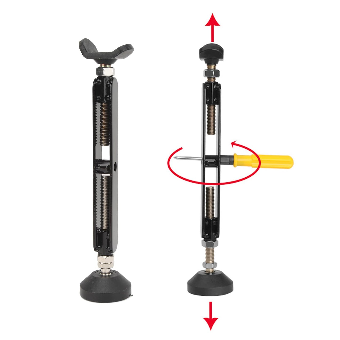 KIMISS Motorcycle Lift Stand, Universal Portable Wheel Lift Stand Strong 400kg Weight Bearing Adjustable Height Wheel Lift Stand with Brake Buckle