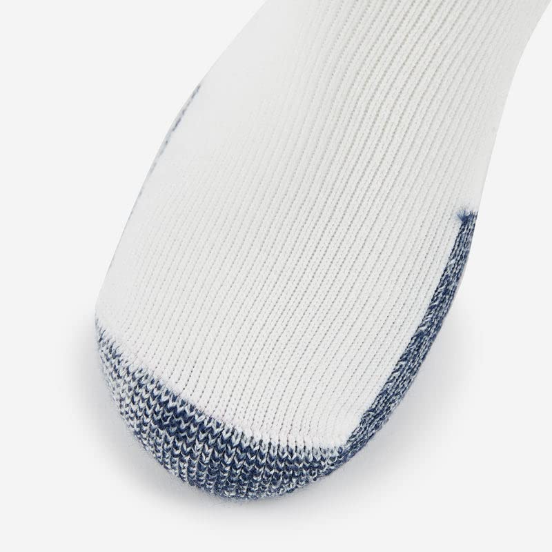 Thorlos Unisex J Running Thick Padded Rolltop Sock, White (3 Pack), Large