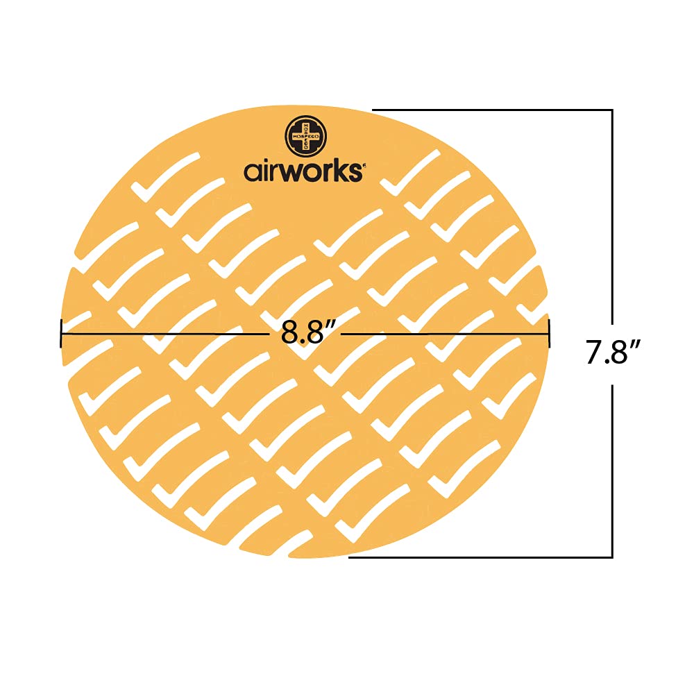Hospeco Airworks AWUS231-BX Yellow Citrus Grove Urinal Screen (Box of 10)