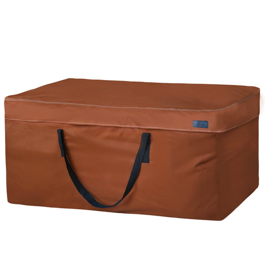 NettyPro Outdoor Patio Cushion Storage Bags Water-Resistant Large Storage Bag with Zipper and Handle for Patio Furniture Cushion Christmas Tree 7.5 Ft, 50 x 15 x 25 Inch, Brown