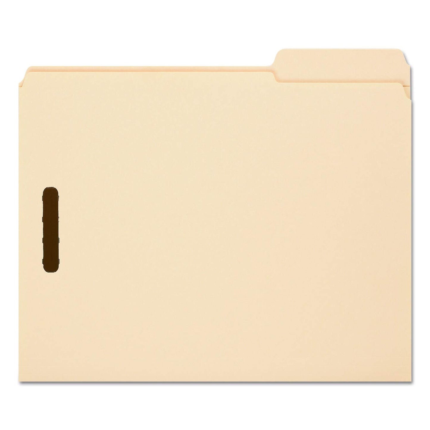 Smead Fastener Folders, Two 2-Inch Capacity Fasteners, 1/3 Cut 3rd Position Top Tab, Letter, Manila, 50 Per Box (14538)