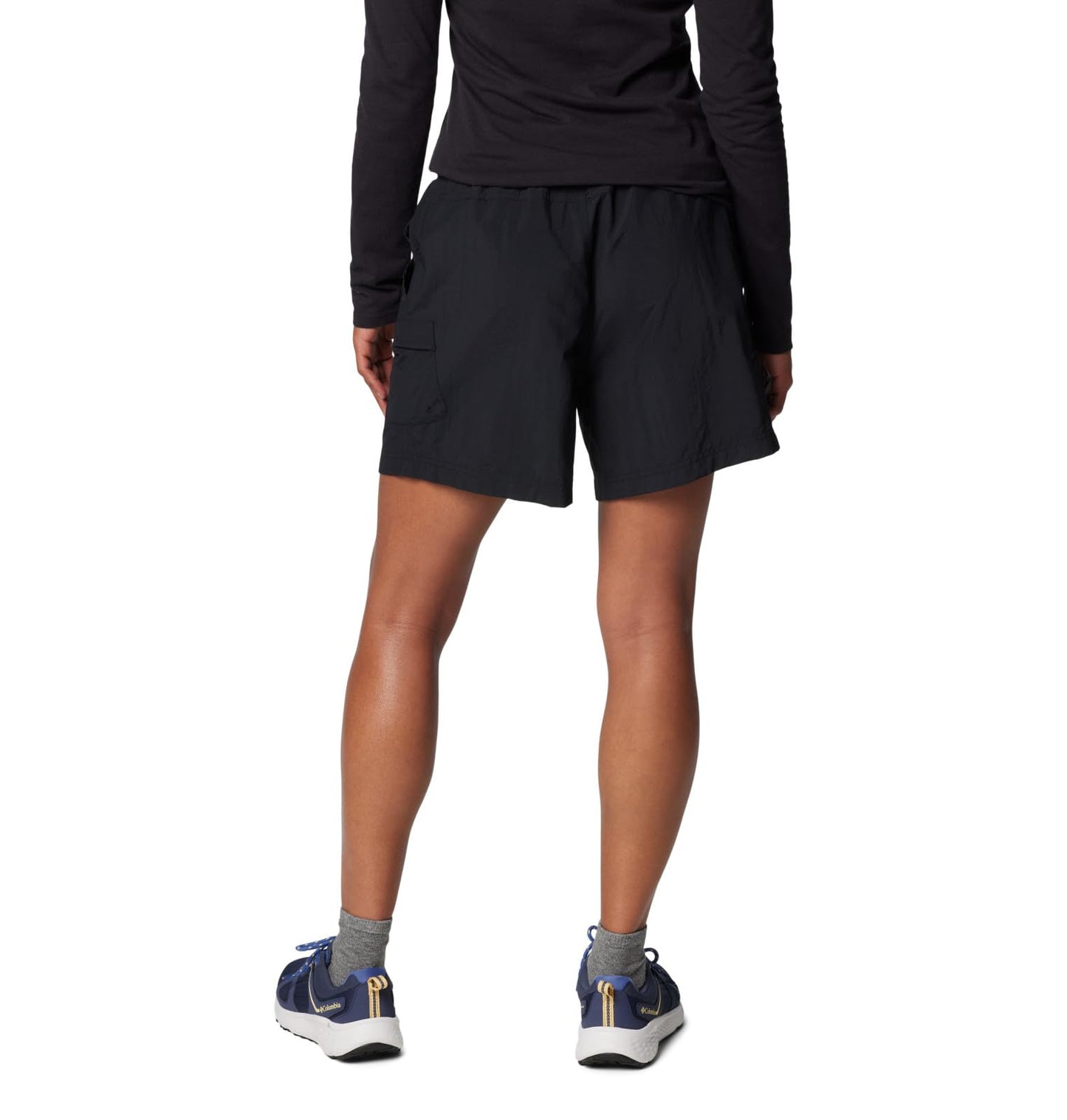 Columbia Women's Sandy River Cargo Short Ii, Black, Large/6" Inseam