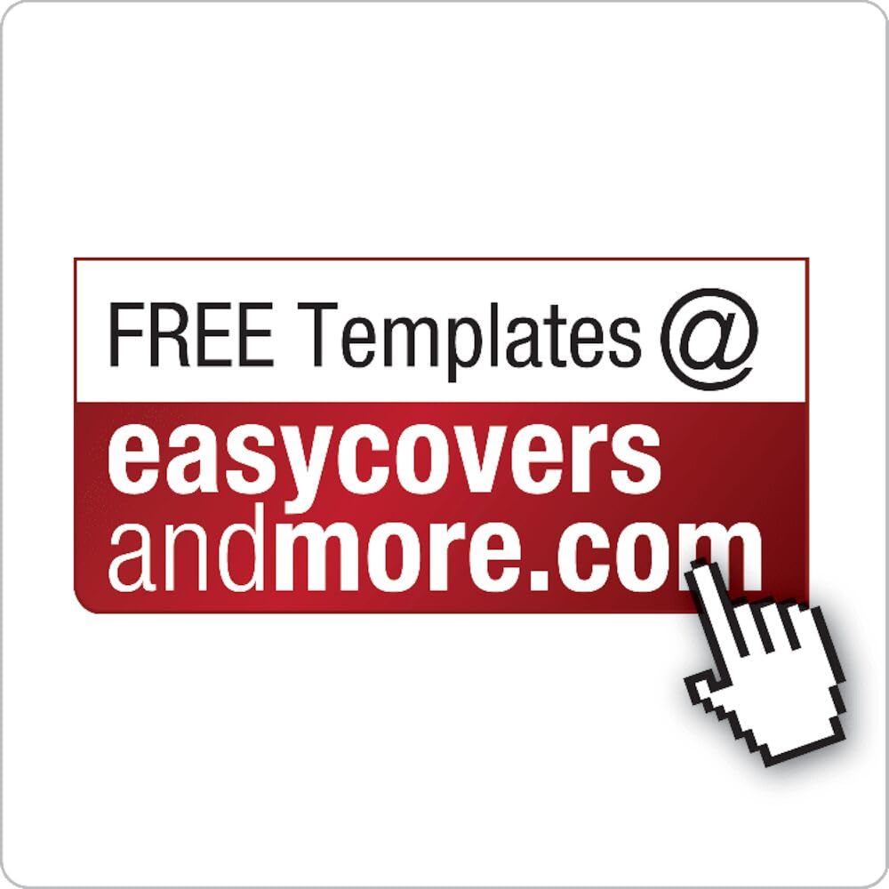 Cardinal Binders 3 Ring, 3 Inch Capacity, ClearVue Customizable Cover, White, Holds 625 Sheets, Eco-Friendly Recycled Board, Non-Stick PVC-Free, Back-Mounted Rings, 4-Pack for Office or School