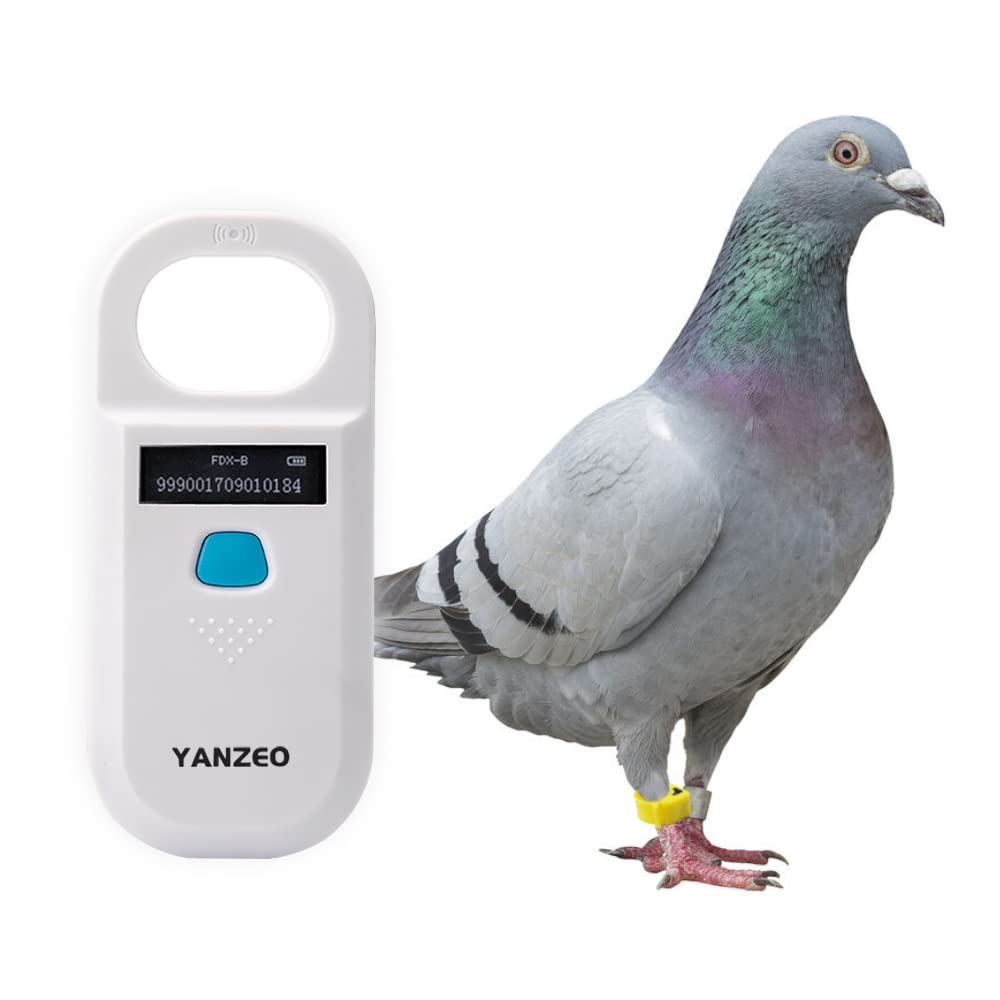 Yanzeo AR180 Pet Microchip Reader, Microchip Registration, EMID Fox-B(ISO11784/11785) 134.2KHz/125KHz Animal ID Tag Handheld Scanner Animal Tag Reader (AR180)