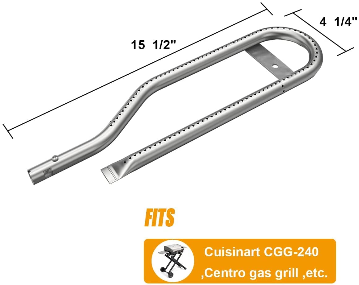 Burners and Heat Plates for Centro G41501 G41503 G50201 G50202 G50203 G50204 G50205 G50206 G50207,Cuisinart CGG-200 CGG-220 CGG-240 G51213 G51214 G51215 G51216 Gas Grill,15-1/2" Burner &16" Heat Tent
