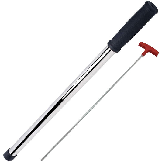 30 inches Extra Long Heavy Duty Swimming Pool Safety Cover Installation, Removal Rod Tool Plus Anchor Hex Key - Rod with Hex Key Combo