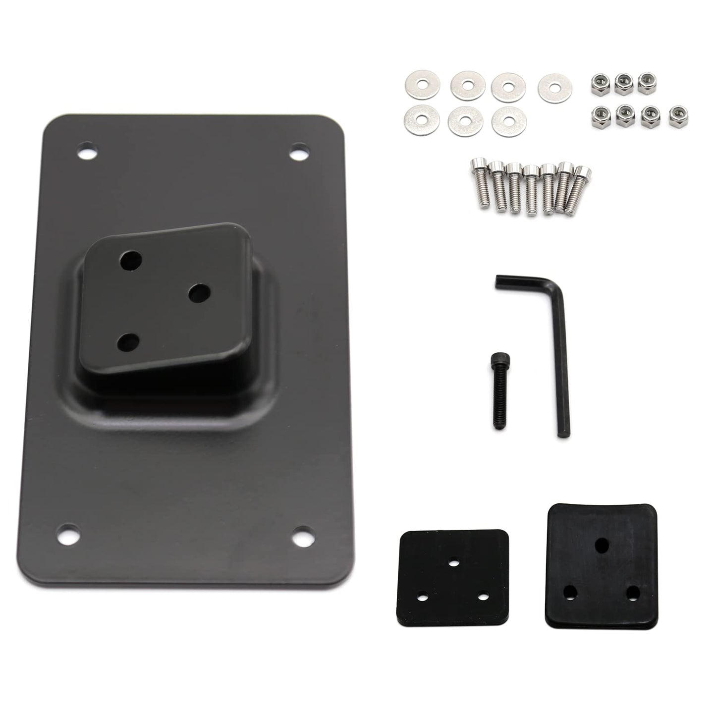 UOIENRT 3-Hole Laydown License Plate Mount Bracket Kit, Replacement for Harley Davidson License Plate Mounting Kit 1973-Up