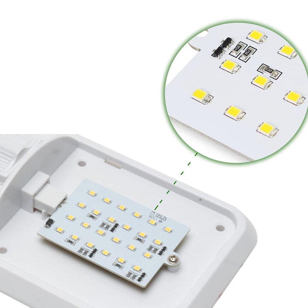 ANYPOWK 12 Volt LED RV LED Lights with ON/Off Switch - Daylight 6500K 3.5 W 400LM, Interior Lighting for RV Van Trailer Camper Boat - Pack of 4