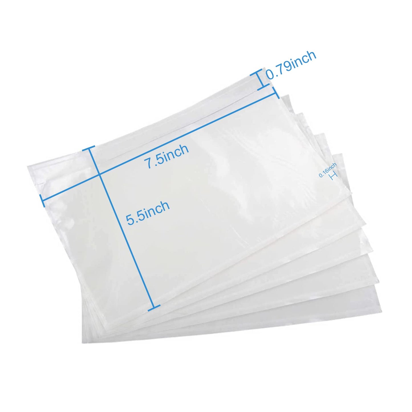 Coopaty Packing List Envelopes 7.5"x5.5" Pouches Invoice Enclosed Adhesive Bags (500 Pack)