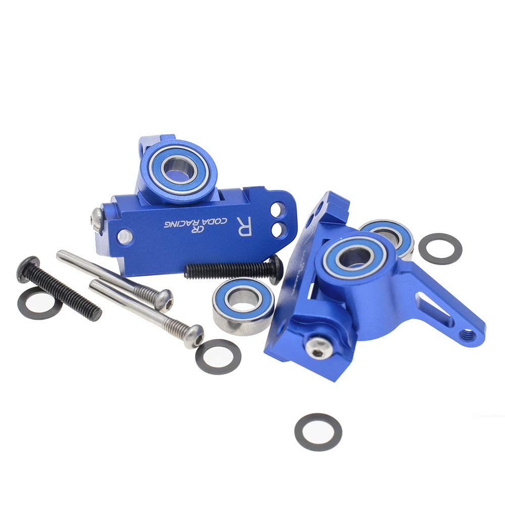 CODA RACING RC Alloy Caster Block&Steering Blocks&Rear Stub Axle Carriers for Traxxas 1/10 2WD Slash, Stampede, Rustler, Nitro Slash-Replaces Part 3736 3632 3752