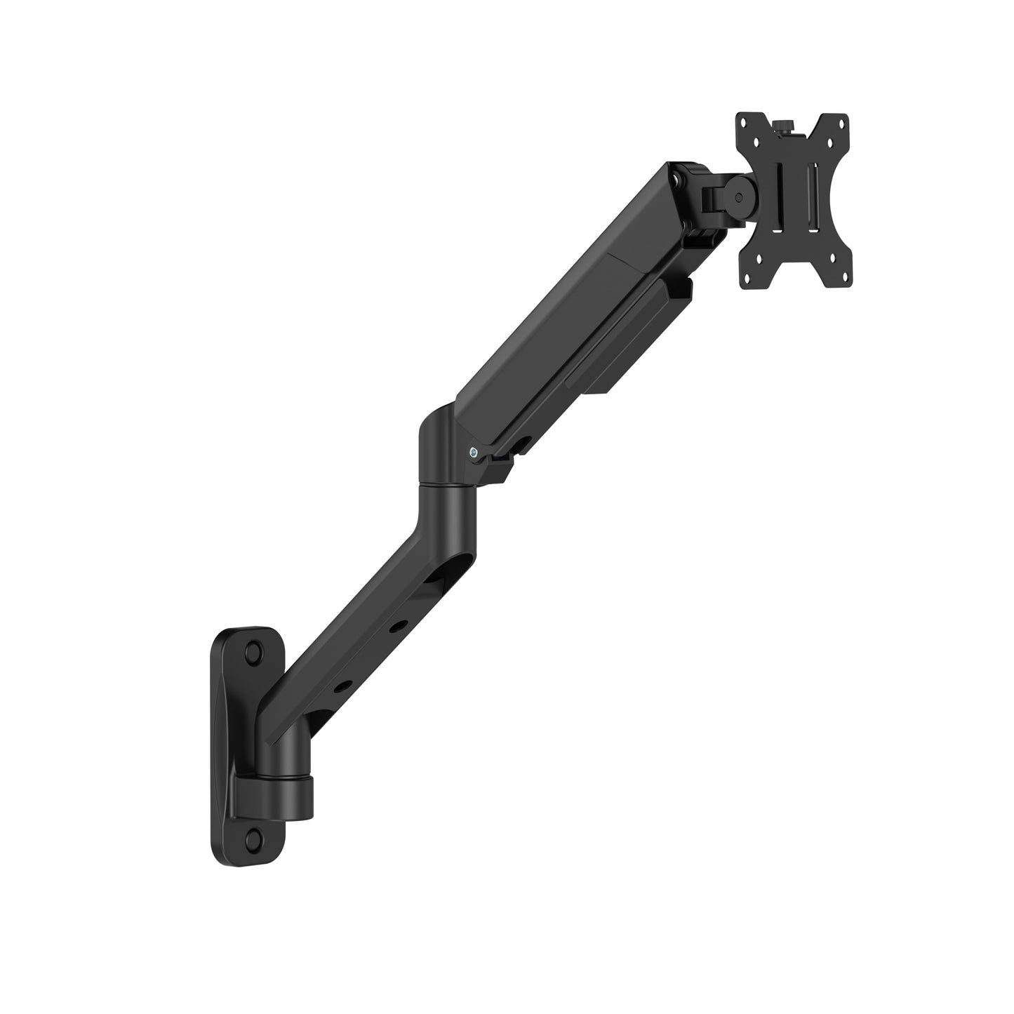 ARES WING Single Monitor Wall Mount for 17-40 Inch Ultrawide Screens, Heavy Duty Monitor Arm Up to 26.5 lbs, Fully Adjustable Wall Mount, VESA 75x75/100x100 Compatible, Black