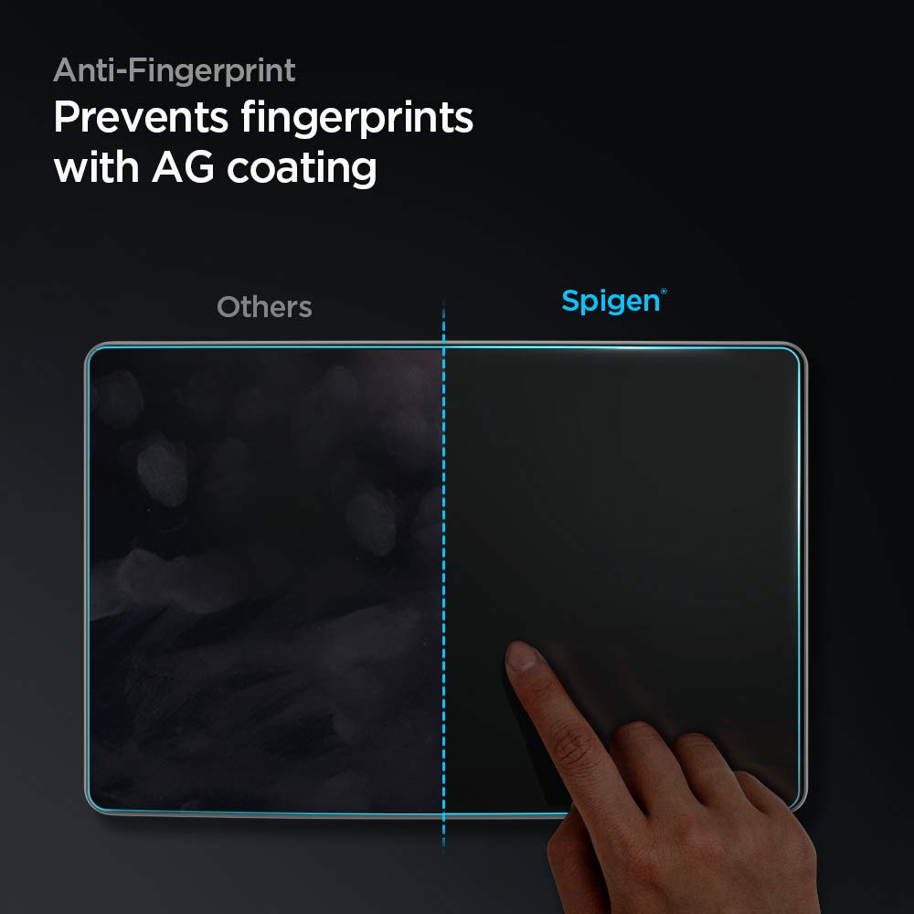 Spigen Tempered Glass Screen Protector [GlasTR EZ FIT] Designed for Tesla Model 3 (2023-2017), Tesla Model Y (2025-2020) 15 inch Dashboard Touchscreen - Matte/Anti Fingerprint