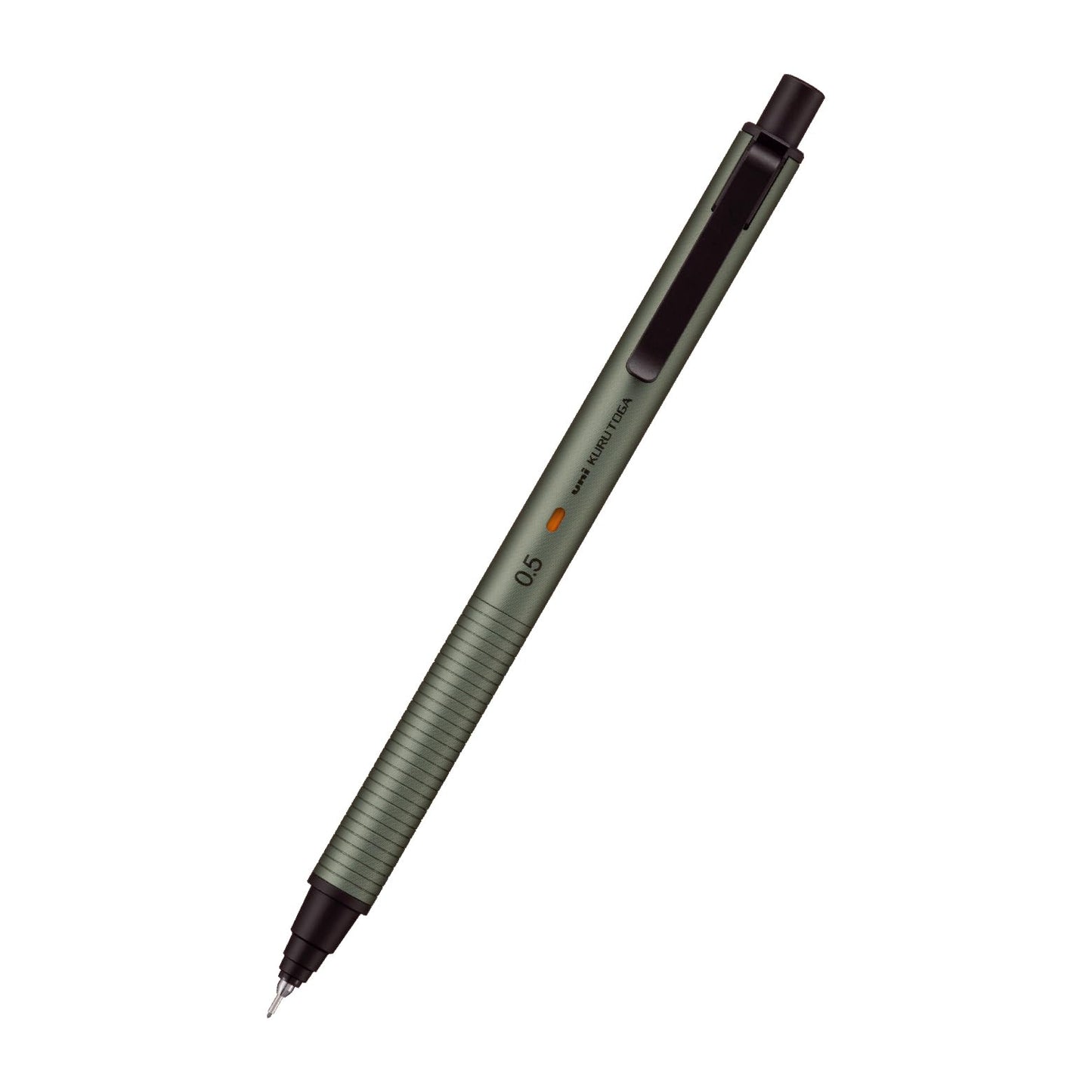 Uni Kuru Toga Metal Mechanical Pen, Automatic Lead Rotation, 0.5 mm Fine Point, Full Metal Body, Phantom Grey, M5KH1P.23
