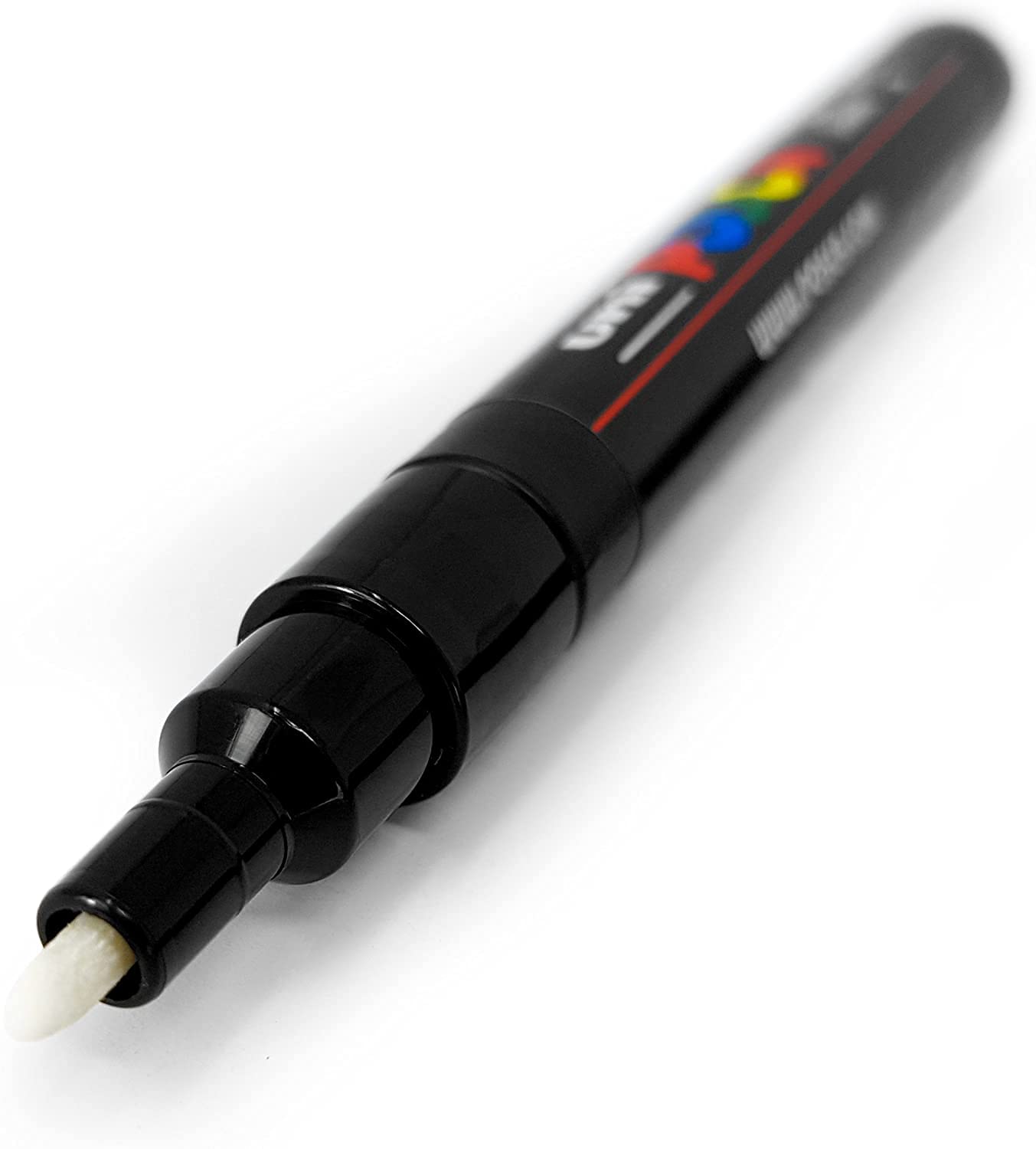 Posca PC-3M Water Based Permanent Marker Paint Art Pen - Professional 12 Pen Set - Extra Black + White