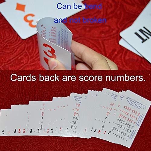 4 Set Bridge Partner Device Bidding Boxes with Paper Bridge Playing Cards Official in Tournment Texas Holdem- Dark Blue