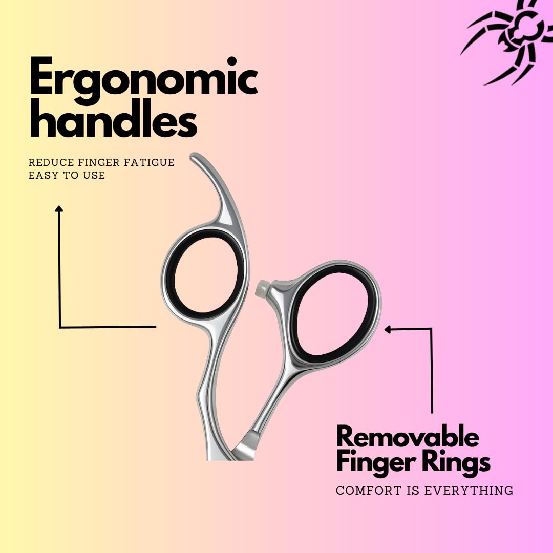 Black Widow Executive Brand Razor Macs Professional Barber Razors Edge Hair Cutting Shears Barber Scissors 5.5" Blue Titanium Macs-2038, Macs Razor Products, B00JZW8U7O, SCR107,50.23,25 Hair Cutting Scissors Kit with Hair Thinning Shears Hair Professional