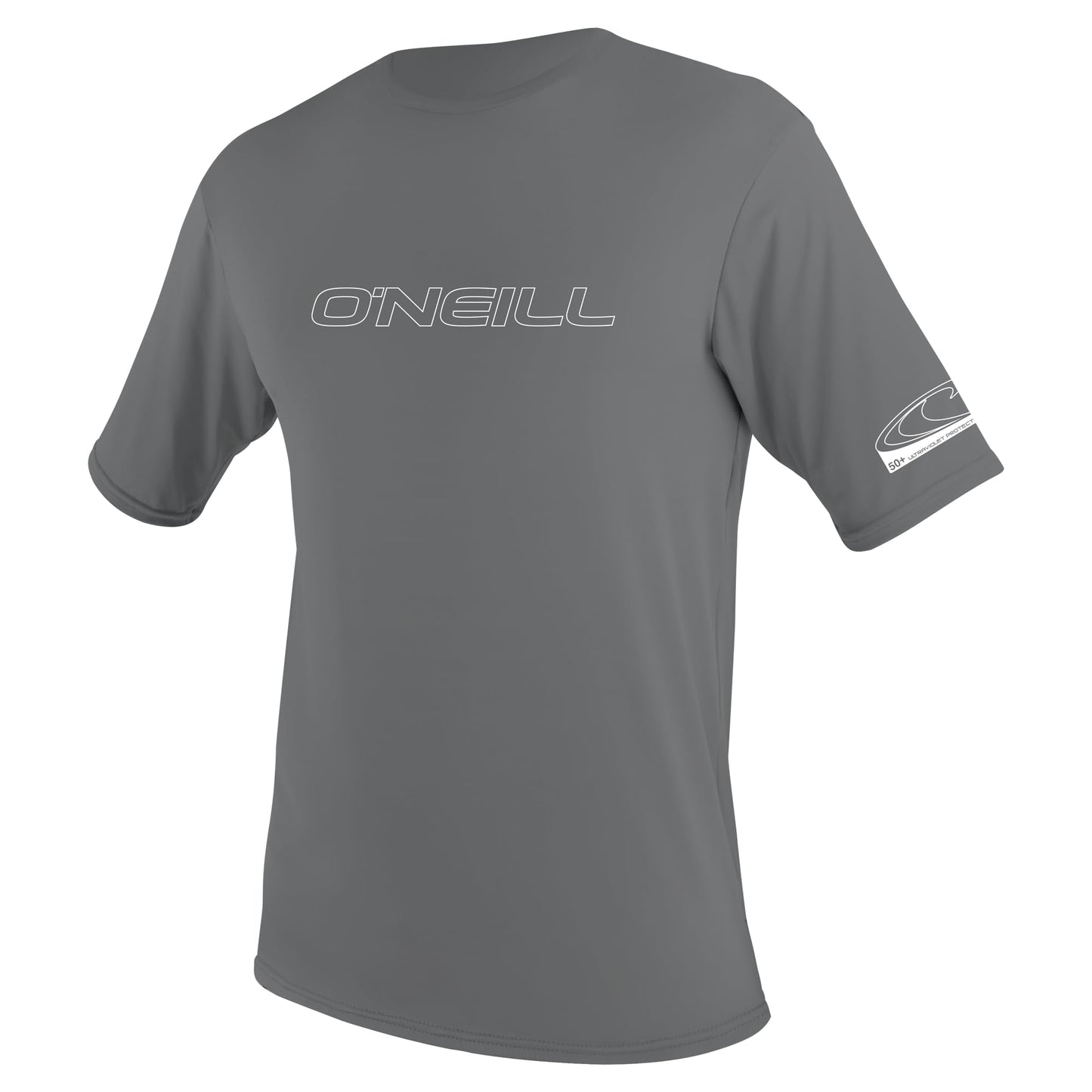 O'NEILL Men's Basic Skins UPF 50+ Short Sleeve Sun Shirt,Smoke,XX-Large