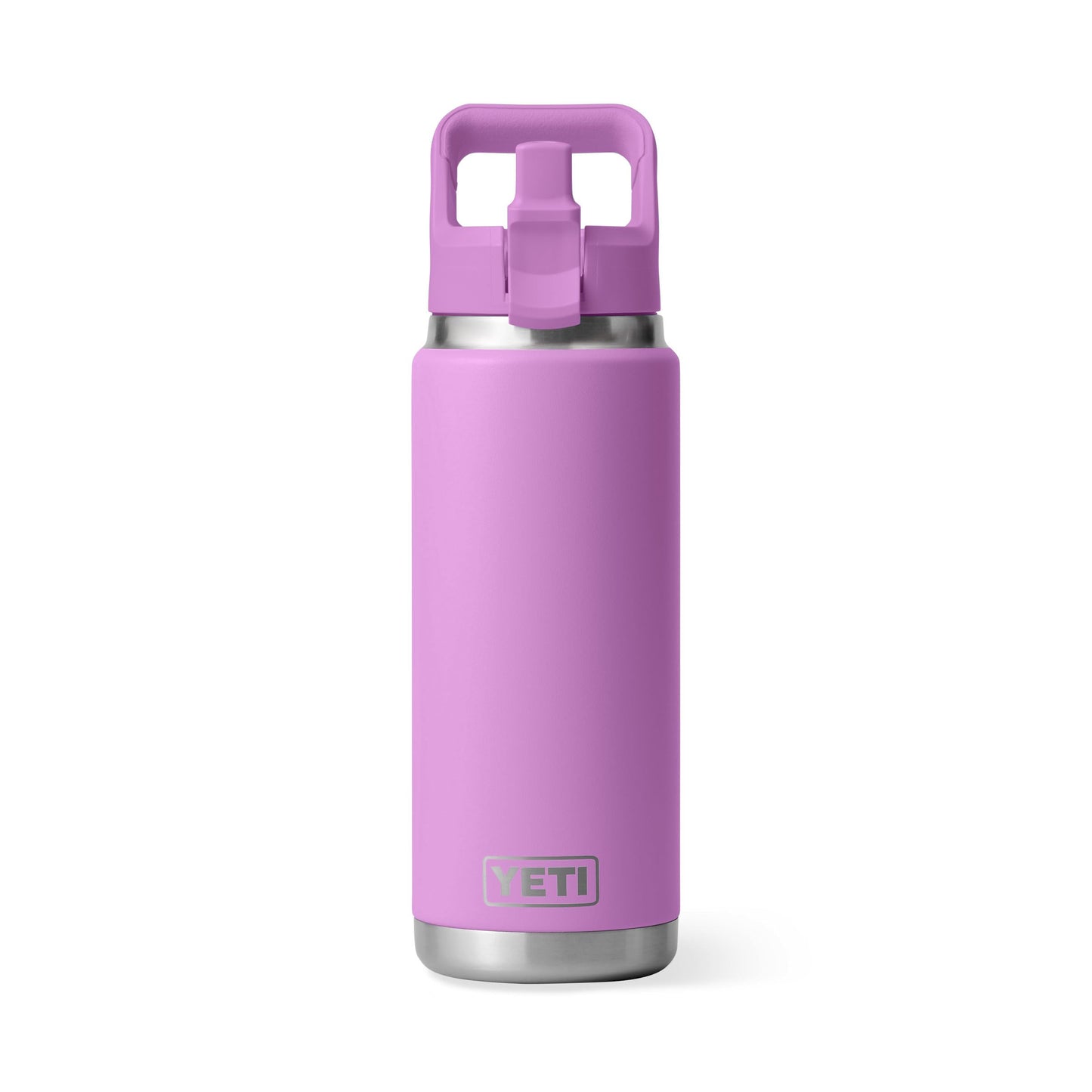 YETI Rambler 26 oz Bottle, Vacuum Insulated, Stainless Steel with Color Matching Straw Cap, Desert Bloom