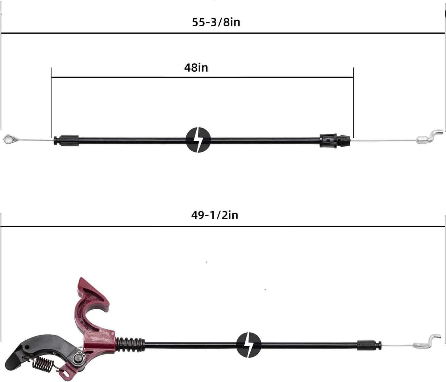 587326601 429638 583451701 Lawn Mower Control Cable Kit fits Craftsman Husqvarna Poulan