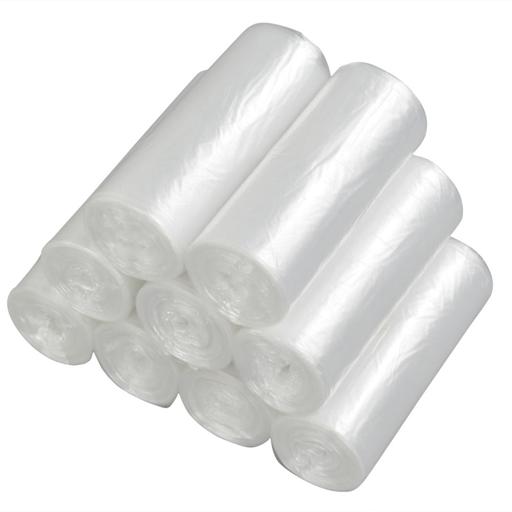 Vababa 8 Gallon Clear Kitchen Trash Bags, 225 Bags
