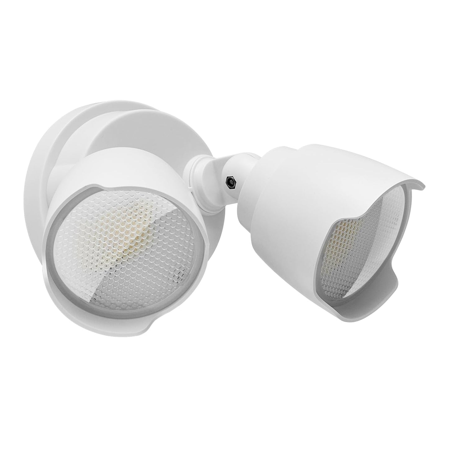 CELAVY 15W LED Flood Light Outdoor, 1500 Lumen Exterior Security Lights, 3000K/5000K Light, IP65 Waterproof, Dual-Head Wall/Eave Mount Flood Light Energy Saving for Garage, Patio, Yard (White)