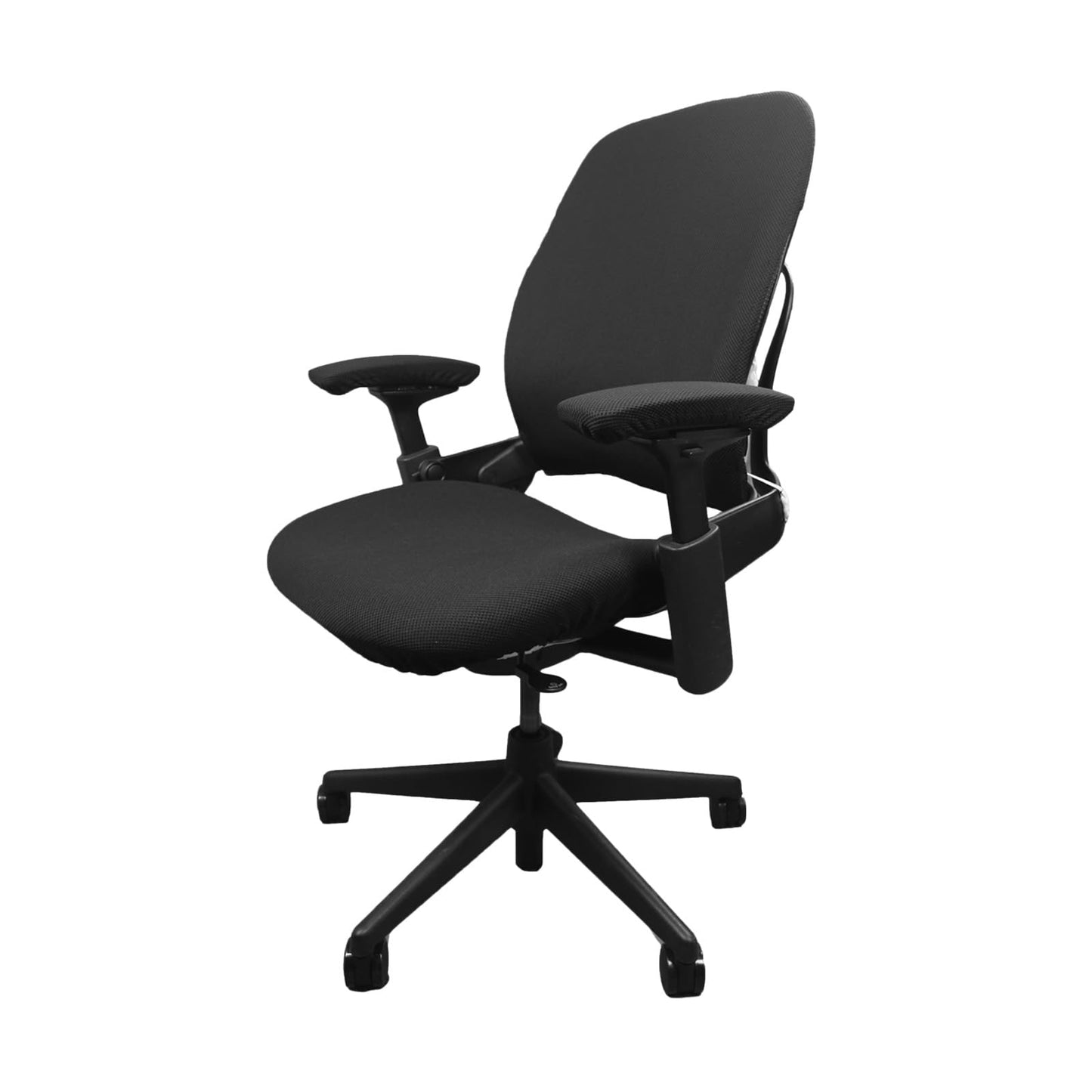 Yerinmeich 4-Piece Office Chair Seat Cover Set: Durable, Breathable, and Moisture-Wicking, Eco-Friendly Fabric. Compatible with steelcase leap V2 Classic and Reissue Office Chairs. (Black)