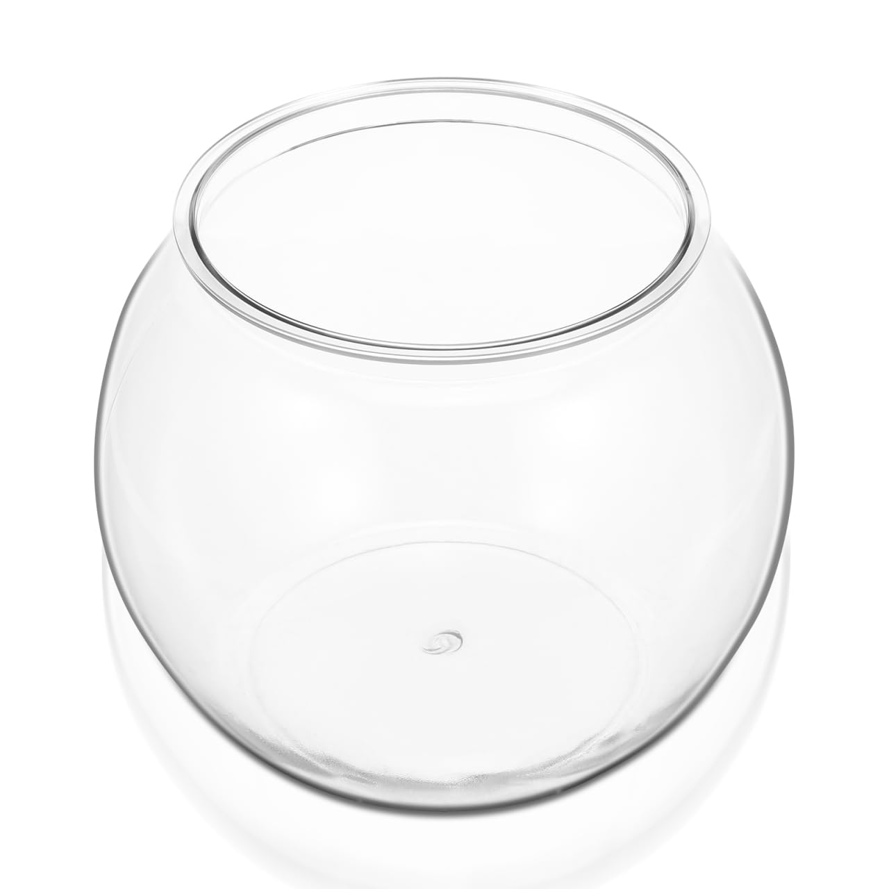 POPETPOP Plastic Fish Bowls Round Large Clear Plastic Fishbowl Vase Pot Goldfish Bowl for Wedding Party Event Christmas Holiday Home Decor 8.67 x 6.89 Inches