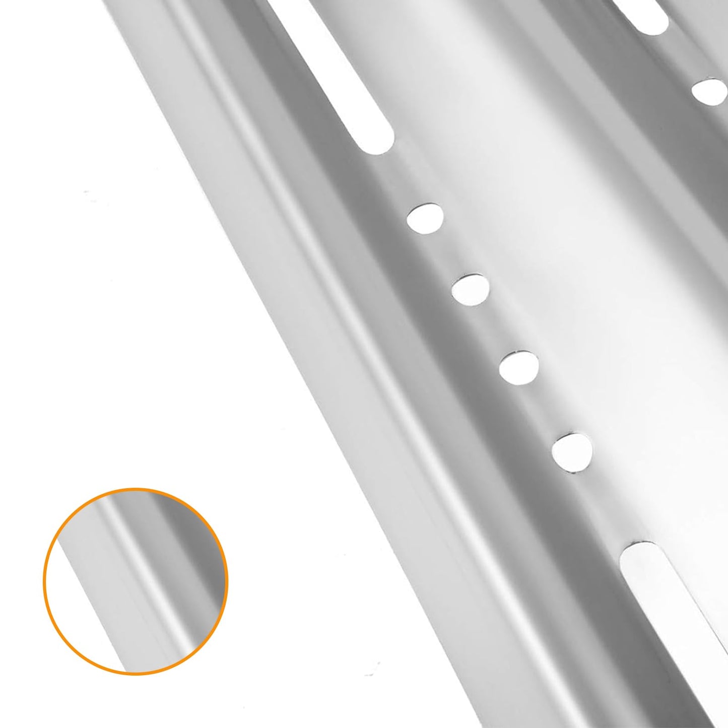 BBQ Future Sear Plate Heat Shield Replacement Parts for Napoleon BBQ Part LEX 485 605 730 Series Gas Grill Stainless Steel Heat Shield Plates Flame Tamer Burners Cover, 16 1/2 x 6 inch, 4 Pack