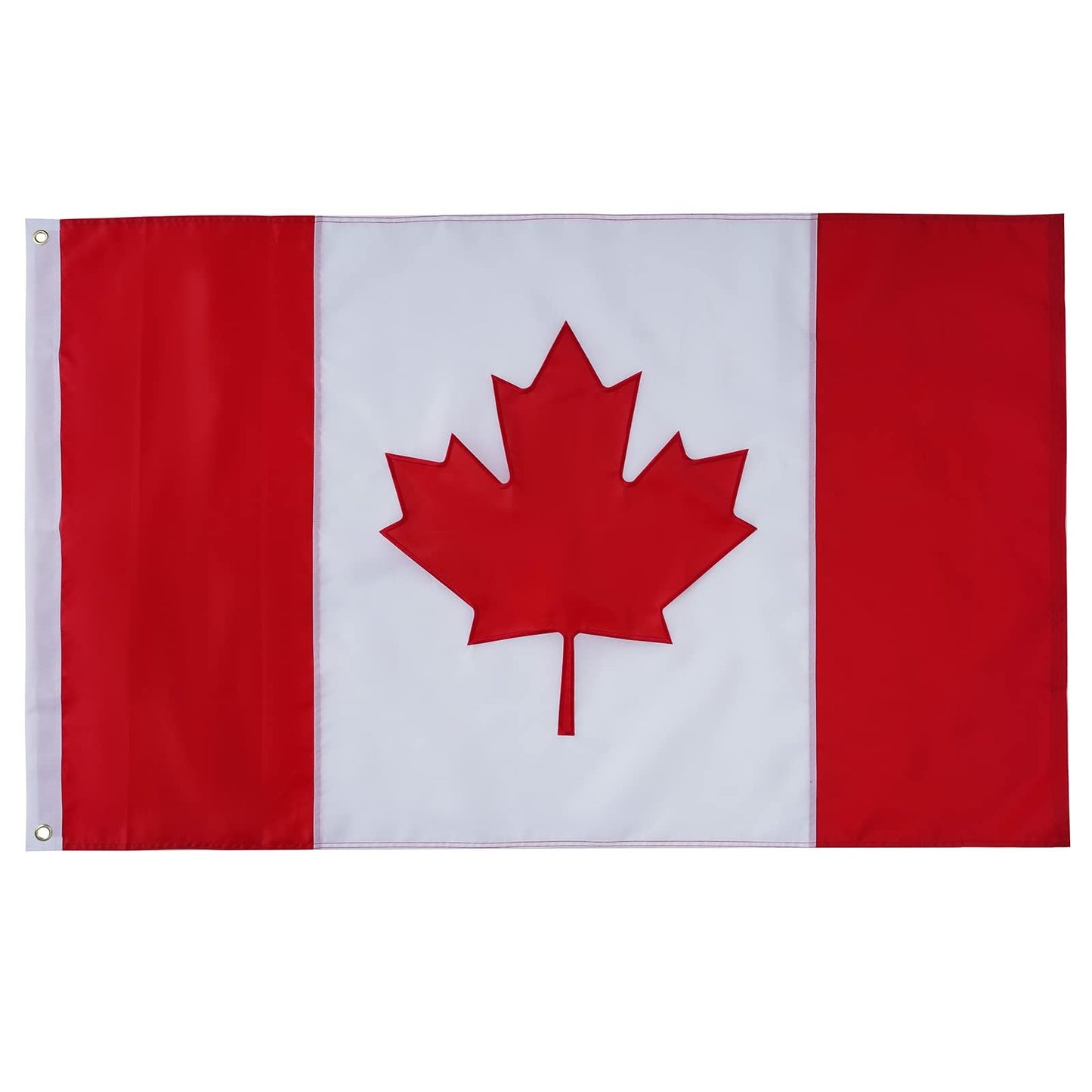SYII Canada Flag 4x6 Ft Outdoor, Embroidered Canadian CAN Flags with 2 Brass Grommet and Sewn Stripes, Heavy Duty 210D Polyester