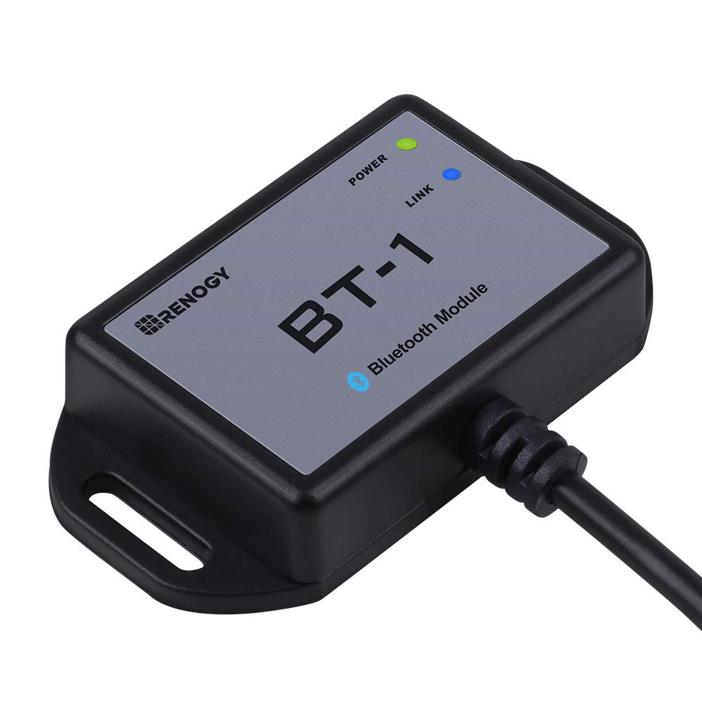 Renogy Bluetooth Module with RJ12 Communication Port, Monitoring via Smartphone for Solar Charge Controller, (New Version)