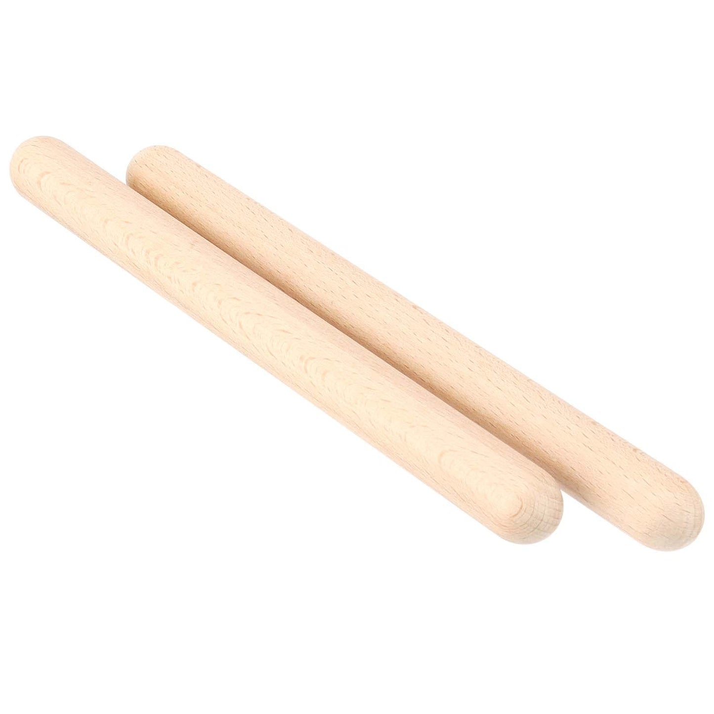 TAICHEUT 48 Pcs Rhythm Sticks 8 Inch, Classical Natural Wood Claves Musical Instruments, Percussion Instruments for Music Lovers, Performance