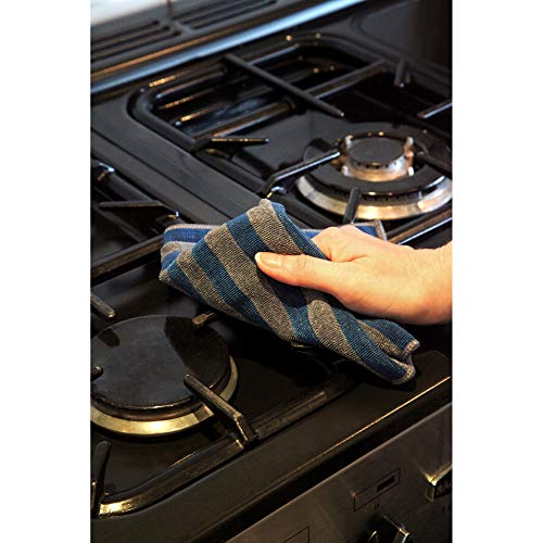 E-Cloth Home Cleaning Set, Premium Microfiber Cleaning Cloth, Household Cleaning Tools & Supplies for Dusting, Bathroom, Kitchen & Cars, Washable & Reusable, 100 Wash Guarantee, 8 Piece Set