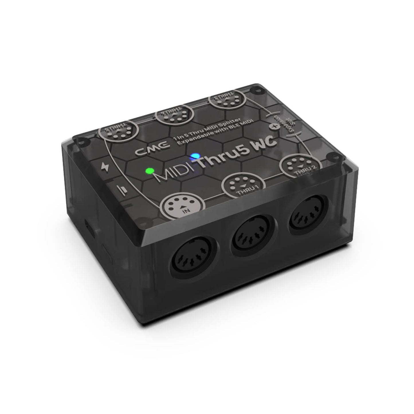 CME MIDI Thru5 WC - 1-in-5-out through box - High-speed splitter with opto-coupler for error free synchronisation