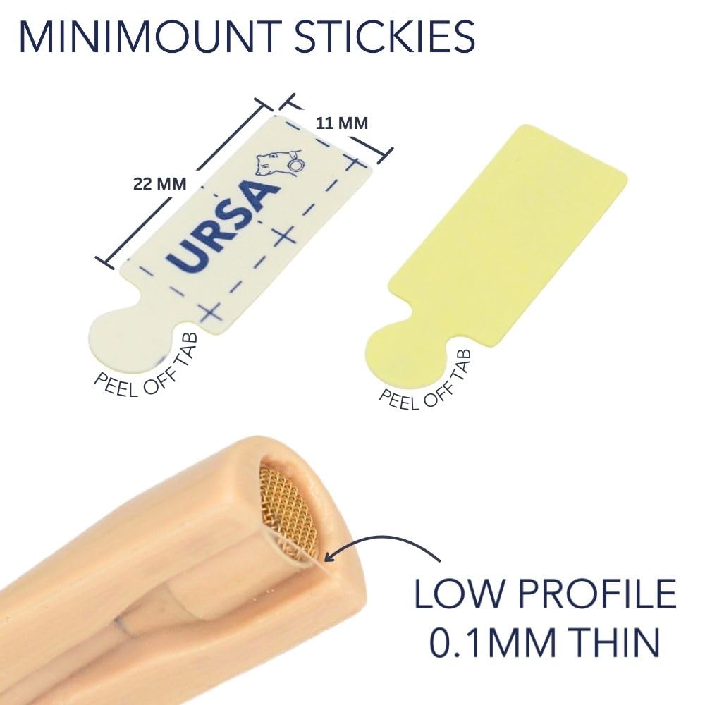 URSA MiniMount Stickies - Low Profile Hypoallergenic Stickies for Lavalier Microphones. Fits URSA MiniMounts and All Lavalier Microphones (90 Pack)