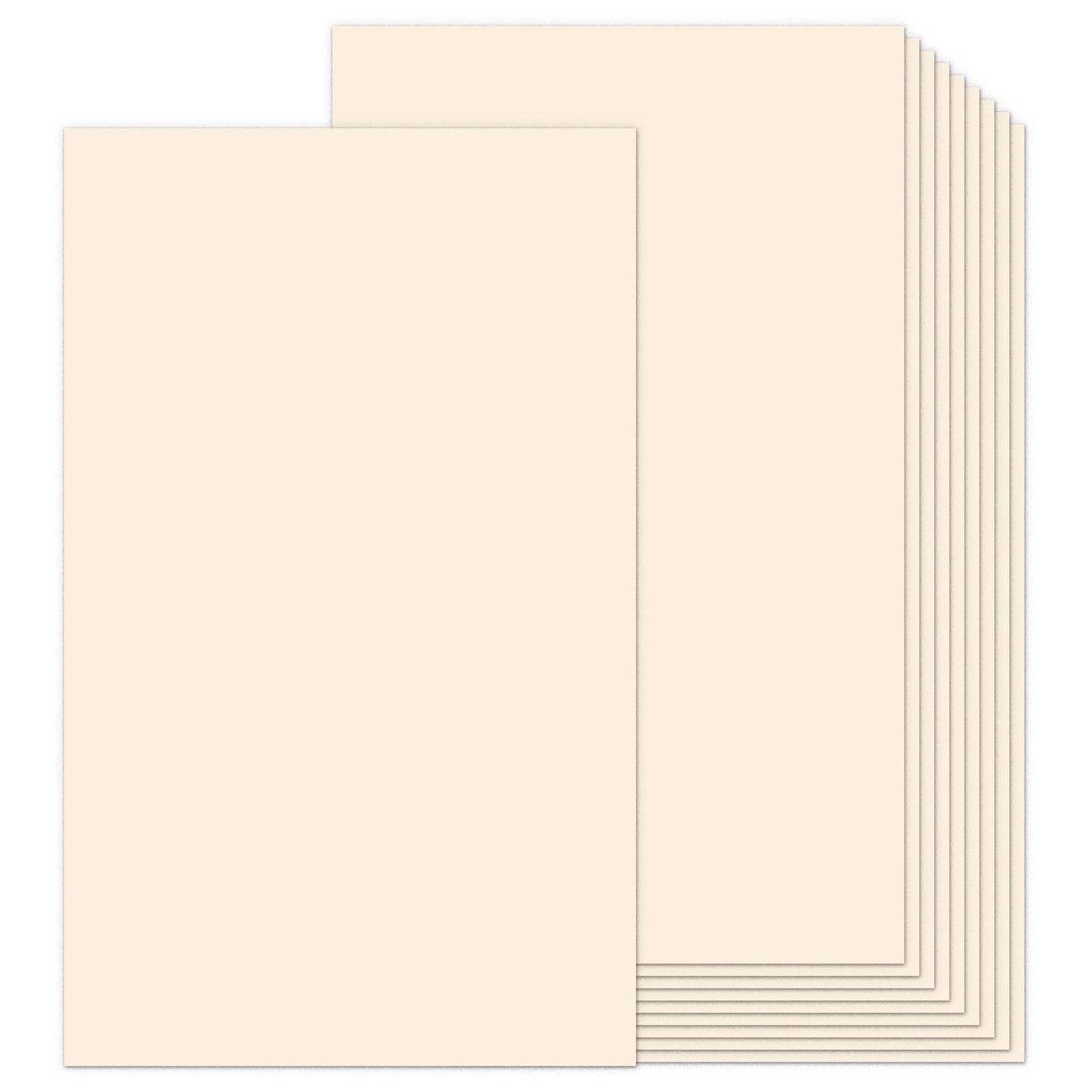 8.5x14 Cream Cardstock Blank Cover Stock Thick Paper 100 Sheets, Goefun 80lb Heavyweight Legal Cardstock Printer Paper for Arts and Crafts, Posters, Brochures, Menus