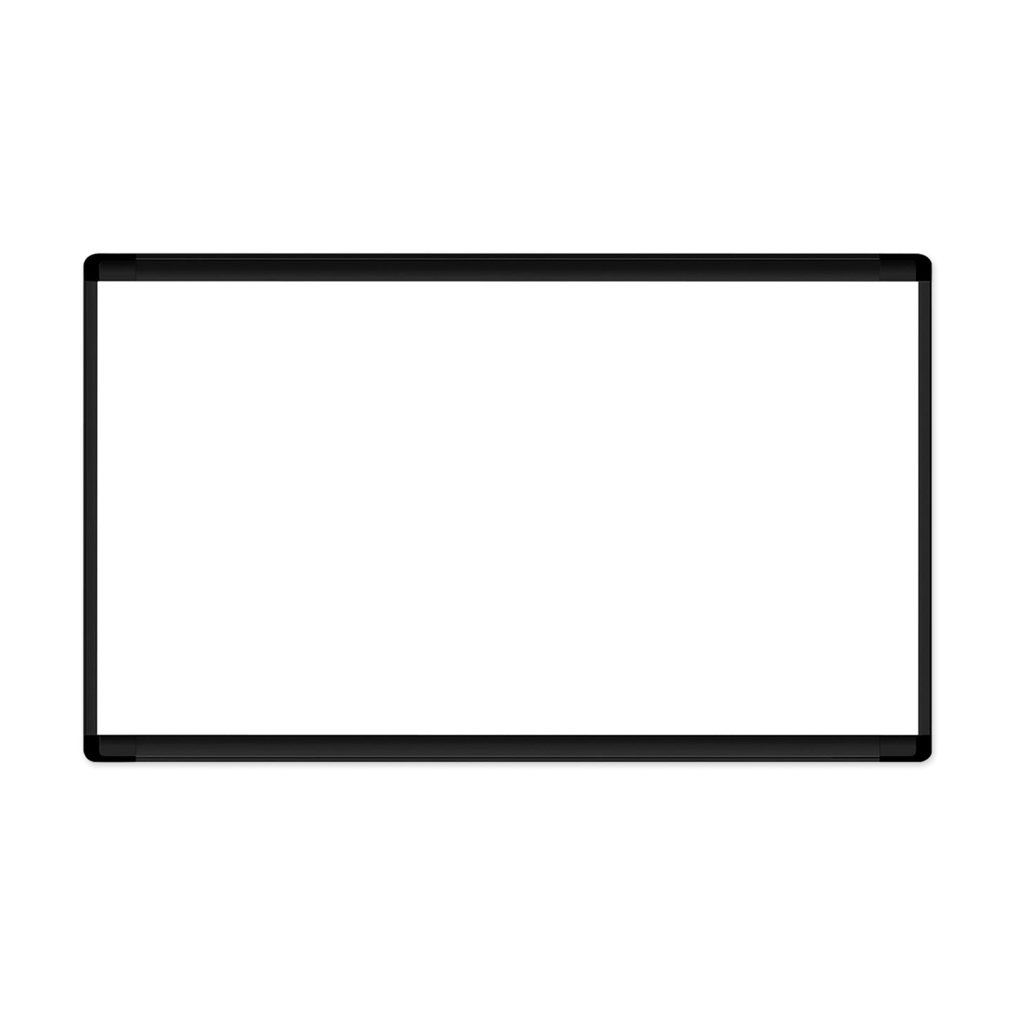 Quartet Wide-Format Magnetic Dry-Erase Board, Black Frame, Includes Mounting Hardware, 30” x 18” (6447448101)