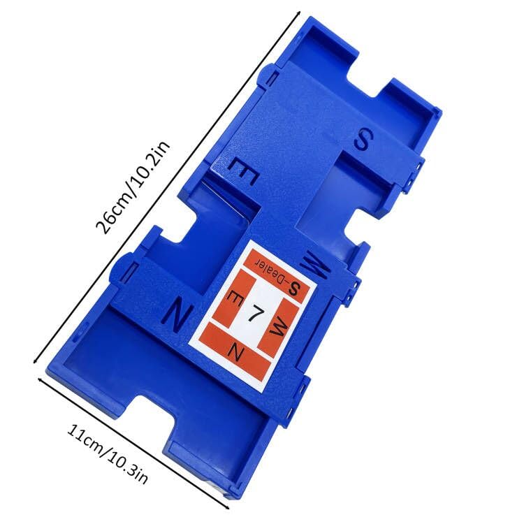 8PCS Bridge Game Duplicate Boards,Bridge Kit for Bridge Cards Game, Each Boards Includes Directions(S N W E),Board Number,Dealer,Suit for Party,Traveling,Camping (Dark Blue)