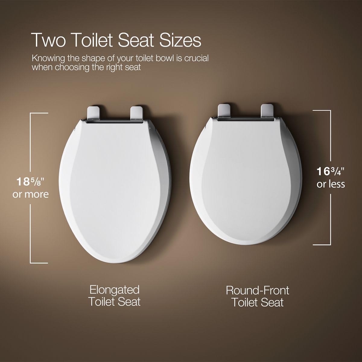 Kohler K-7315-0 Quick-Relase Elongated Toilet Seat White Grip-Tight Cachet, 1,