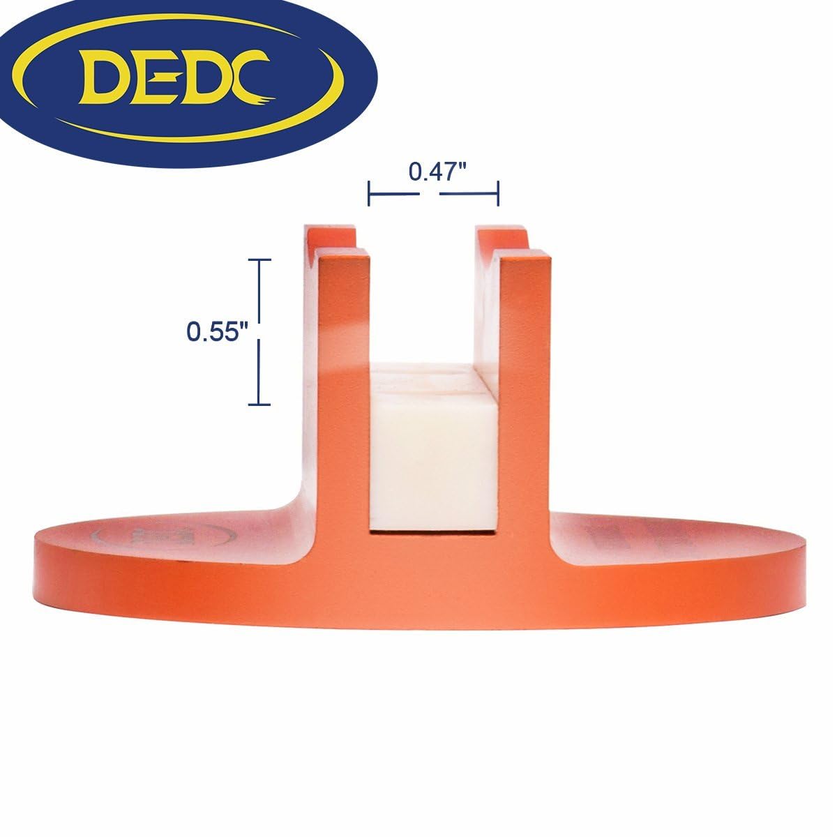 DEDC Universal Aluminum Grooved Magnetic Jack Pad 2 Pcs, Jacking Puck Pinch Weld Frame Rail Adapter with 2 Reminder Streamers, Oil Change Mush Haves, Mechanic Tools in Garage, Gifts for Mechanics