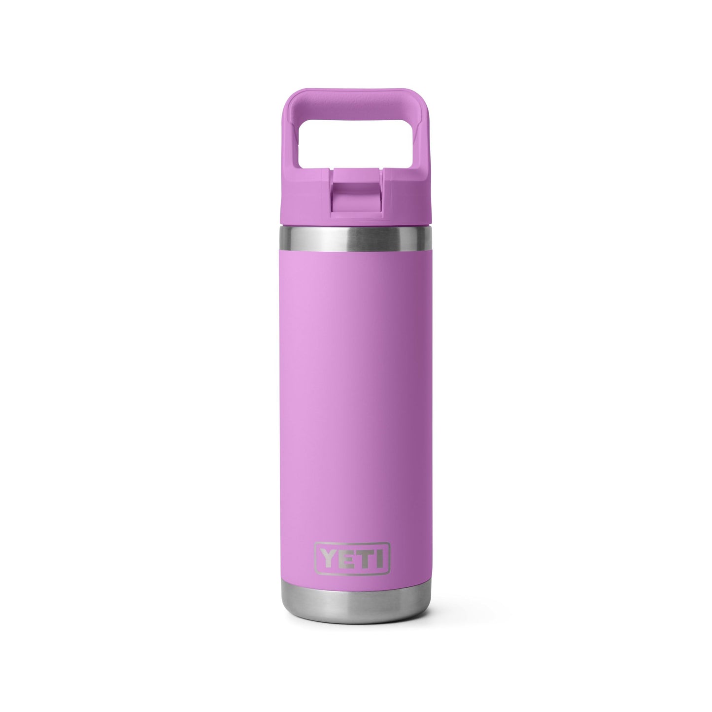 YETI Rambler 18 oz Bottle, Vacuum Insulated, Stainless Steel with Color Matching Straw Cap, Desert Bloom