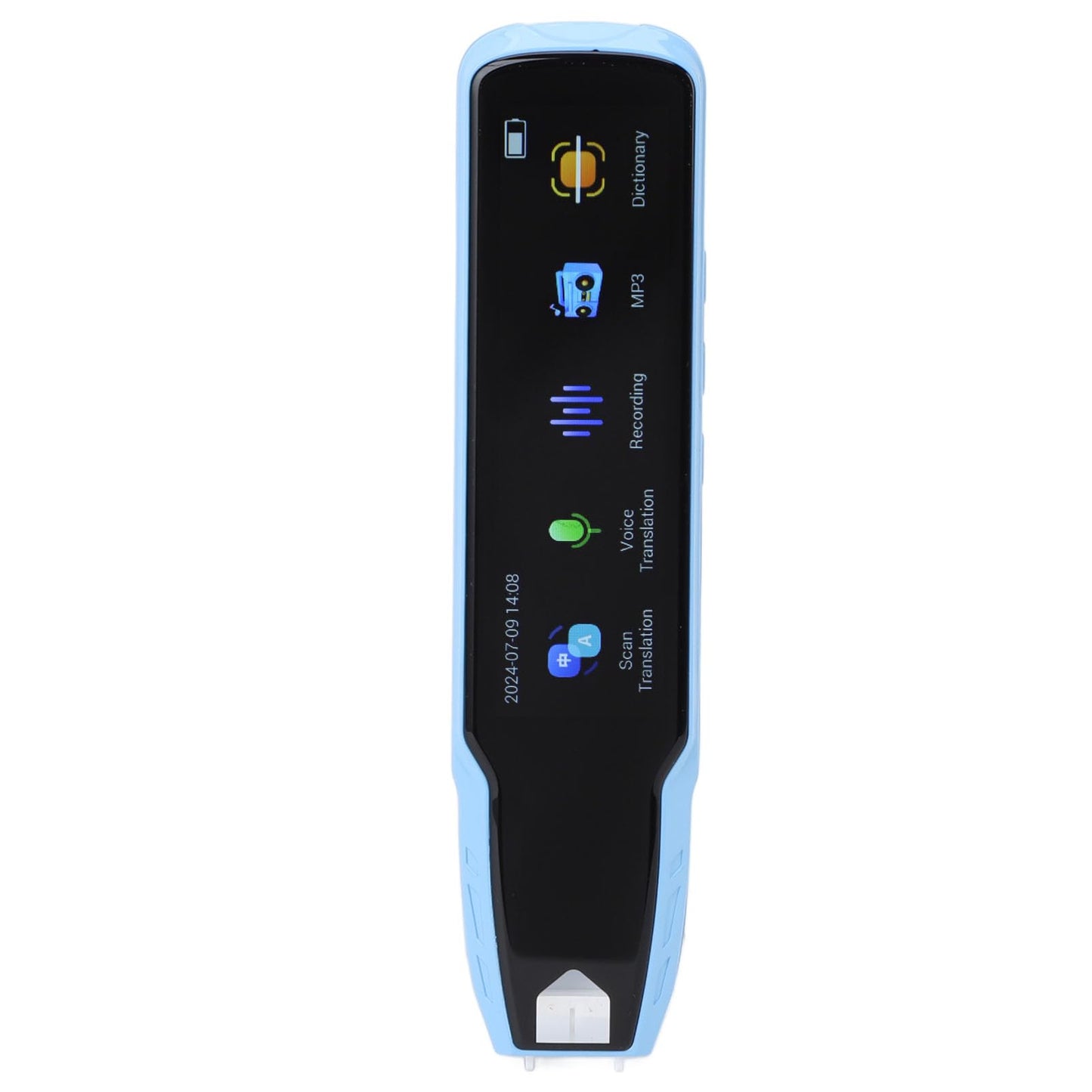 Smart Language Translator Pen, Offline Scanning 112 Languages Rechargeable Scan Reader Pen, Real Time Translation, Ideal for Travel Business (Blue