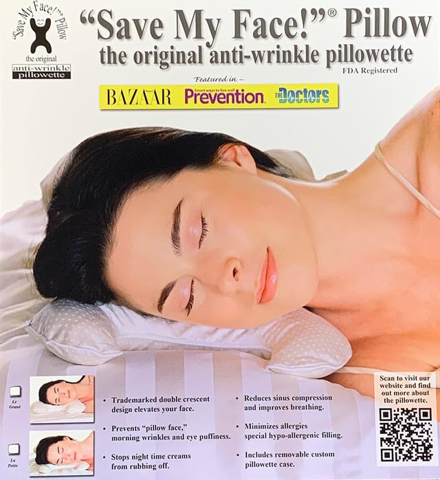 Save My Face! La Petite Pillow (Champagne, Satin)